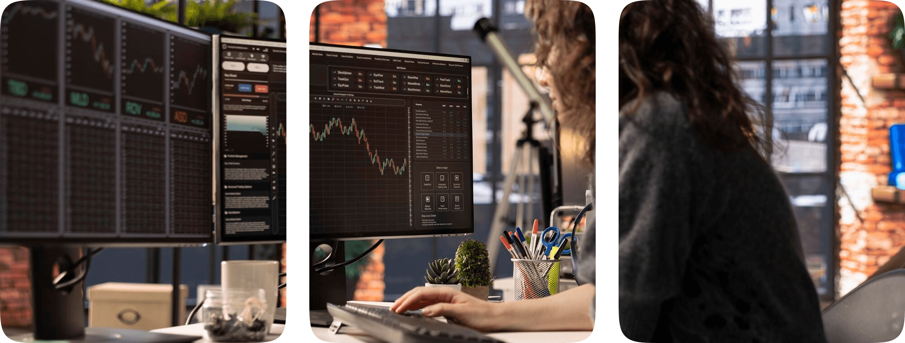 Traders at work on the FirstDemat platform