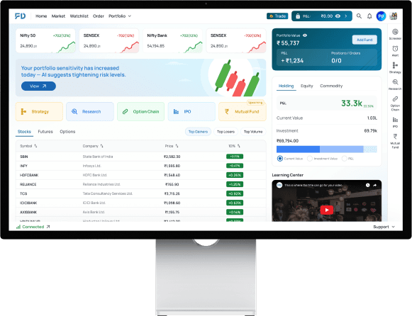 FirstDemat trading platform